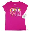 Under Armour Shirts & Tops | Girls Under Armour Tee I Love To Win Ua Shirt Top | Color: Pink/Yellow | Size: 5g