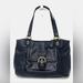 Coach Bags | Coach Campbell Belle Black Leather Shoulder Bag Carryall Purse Handbag F24961 | Color: Black | Size: Os