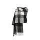 90/10 Tartan Cashmere Blanket Scarf Exploded Black Exploded Black / One Size