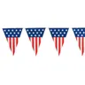 Drapeau Triangle américain chaîne de 14cm x 21cm bannière de banderole américaine et américaine