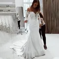 Robe de mariée française longue en dentelle robes de soirée sexy et élégantes mode éducative 600