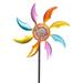 Garden Pinwheel Decoration Metal Pinwheel Decor Metal Windmill Stake for Garden Lawn Yard Decor