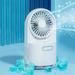 Summer Savings On Deal 2023! WJSXC Small Fan Clearance Portable Electric Fan Rechargeable Cooler Spray Humidifier With USB For Dorm Office Desktop White