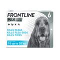 Frontline Plus Spot On | M (10-20kg) | 2x6 Pipettes | Dog Flea & Tick Treatment