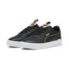 Sneaker PUMA "Carina 2.0 Pop Up Metallics Sneakers Damen", Gr. 39, schwarz-weiß (schwarz gold weiß), Obermaterial: Textil, Synthetik; Futter: Textil; Innensohle: Textil; Laufsohle: Gummi, Schuhe