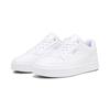 Sneaker PUMA "PUMA Caven 2.0 Sneakers Jugendliche", Kinder, Gr. 37.5, weiß (weiß silber schwarz metallic), Obermaterial: Synthetik, Textil; Futter: Textil; Laufsohle: Gummi, Schuhe