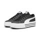 Sneaker PUMA "Kaia 2.0 Sneakers Damen" Gr. 37, schwarz-weiß (black white ash gray) Schuhe Sneaker