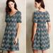 Anthropologie Dresses | Euc Anthropologie Hd In Paris Hollyhock Fit & Flare Swing Dress Size Medium | Color: Blue/Green | Size: M