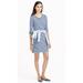 J. Crew Dresses | J.Crew Striped Side Zipper T-Shirt Dress Blue | Color: Blue | Size: L