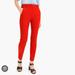 J. Crew Pants & Jumpsuits | J. Crew Cameron High Rise Cropped Pant In Ripe Cherry, Size 4 | Color: Red | Size: 4