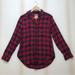 American Eagle Outfitters Tops | American Eagle Outfitters Boyfriend Fit Ahh-Mazingly Soft Flannel S/P Plaid | Color: Green/Red | Size: S