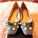 J. Crew Shoes | J Crew Ballet Flat Shoes Jeweled. Pearls In Glenplaid | Color: Blue/Gray | Size: 6.5