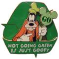 Disney Jewelry | Disney Pin 79448 Go Mystery Not Going Green Is Just Goofy Recycle Symbol Le 250 | Color: Green/Red | Size: Os