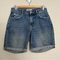 Free People Shorts | Euc Free People High Rise Distressed Boyfriend Denim Shorts 26 We The Free | Color: Blue | Size: 26