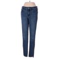 Gap Jeans - Mid/Reg Rise Skinny Leg Denim: Blue Bottoms - Women's Size 27 - Dark Wash