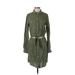 Sanctuary Casual Dress - Shirtdress: Green Dresses - Women's Size Small