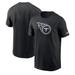 Men's Nike Black Tennessee Titans Logo Essential T-Shirt