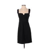 White House Black Market Cocktail Dress - A-Line Square Sleeveless: Black Print Dresses - Women's Size 2