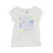 Adidas Active T-Shirt: White Graphic Activewear - Women's Size 5