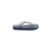 Havaianas Flip Flops: Slip-on Platform Casual Blue Color Block Shoes - Kids Girl's Size 25