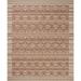 Black 45 x 27 x 0.25 in Indoor/Outdoor Area Rug - Justina Blakeney x Loloi Geometric Machine Woven Indoor/Outdoor Area Rug in Brown/Ivory | Wayfair