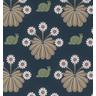 Little Greene 'Burges Snail - Dark Blue' - Wallpaper