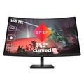 HP OMEN 32c Gaming Monitor - 31,5 Zoll Bildschirm, QHD Display, 165Hz, AMD FreeSync Premium, 1 ms Reaktionszeit, 2x HDMI 2.0, Display Port 1.4, Audioausgang, curved, schwarz