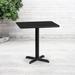 Latitude Run® Jaramillo Rectangular Laminate Table Top w/ Standard or Bar Height Table Base Metal in Black | 31.125 H x 30 W x 24 D in | Wayfair