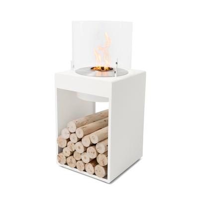 EcoSmart POP 8T [Design Ethanol Kamin]: Weiß - ohne Schutzhülle