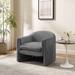 Armchair - Ivy Bronx Daiona 31.2 inches Wide Armchair Accent Chair Velvet in Gray | 28.7 H x 31.2 W x 30.3 D in | Wayfair