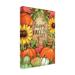 August Grove® Melinda Hipsher 'Happy Fall Pumpkins' Outdoor Canvas Metal in Brown/Green/Orange | 32 H x 22 W x 1.5 D in | Wayfair