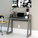 Ebern Designs Charcoal Black Small Computer Desk For Bedroom, Office & Small Spaces - Narrow Writing Desk Ideal For Students, Kids | Wayfair