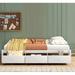 Red Barrel Studio® Sharondale White Double Size Platform Storage Bed Wood in Brown | 14.1 H x 41.8 W x 77.9 D in | Wayfair