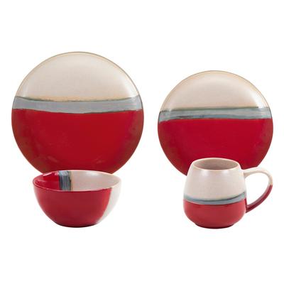 Paseo Road by HiEnd Accents Pasadizo Ceramic 16PC Dinnerware Set