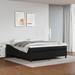 vidaXL Bed Frame Box Spring Bed Base with Mattress for Bedroom Faux Leather