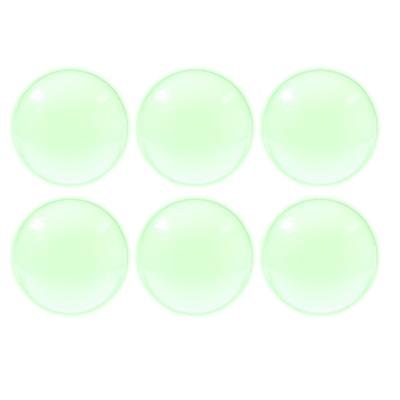 Glow in the Dark Foosballs, 6-pack - Clear - 4x2.5x1.25 in.