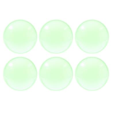 Glow in the Dark Foosballs, 6-pack - Clear - 4x2.5x1.25 in.