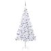 vidaXL Artificial Christmas Tree with LEDs&Ball Set L 94.5" White