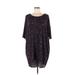 Lularoe Casual Dress - Shift Scoop Neck 3/4 sleeves: Black Dresses - Women's Size Medium