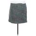 Ann Taylor LOFT Outlet Formal Mini Skirt Mini: Blue Tweed Bottoms - Women's Size 2