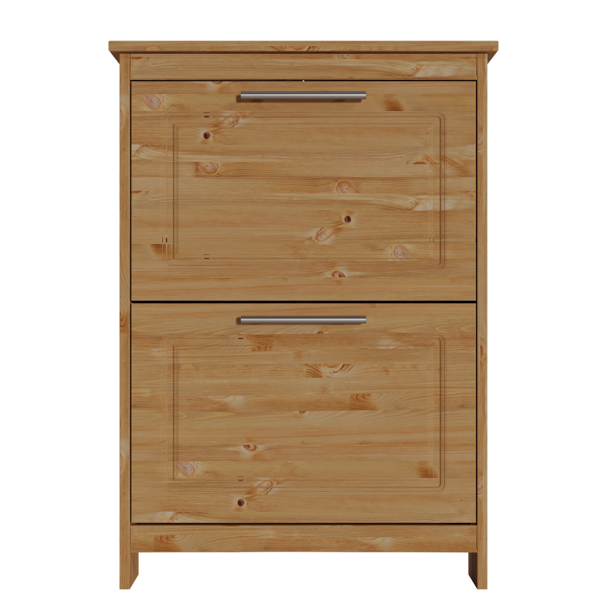 Schuhkipper HOME AFFAIRE "Lukas", beige (natur), B:60cm H:85cm T:19cm, FSC-zertifiziertes Massivholz, Sideboards, Aus massiver Kiefer, dekorative Fräsungen