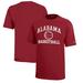 Youth Champion Crimson Alabama Tide Icon Logo Basketball T-Shirt