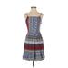 Everleigh Casual Dress - A-Line Square Sleeveless: Blue Dresses - Women's Size Small