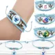 Bracelet en point Disney bijou de mode bleu pour filles et garçons Lilo et Stitch ajustable fait