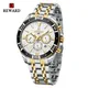 REWARD Montre chronographe de Sport pour hommes nouveau hommes montre-bracelet d'affaires en acier