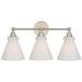 Visual Comfort Signature Collection Chapman and Myers Parkington 24 Inch 3 Light LED Bath Vanity Light - CHD 2529PN-WG