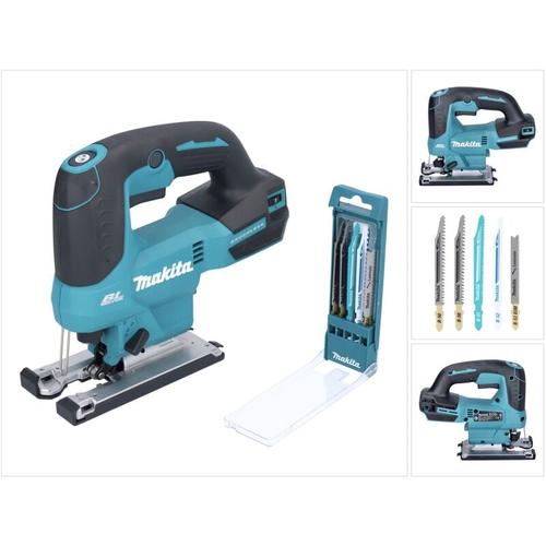 Makita – djv 184 z Akku Stichsäge 18 v Brushless + 5 tlg. Stichsägeblatt Set – ohne Akku, ohne