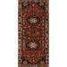 Pictorial Shiraz Kashkoli Runner Rug Persian Vintage Wool Carpet - 3'10"x 9'10"