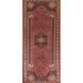 Vegetable Dye Shiraz Persian Antique Runner Rug Handmade Wool Carpet - 3'5"x 9'0"