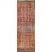 Vegetable Dye Tabriz Persian Antique Runner Rug Handmade Wool Carpet - 2'7"x 10'1"